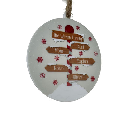 North Pole Family | Personalized Ornament