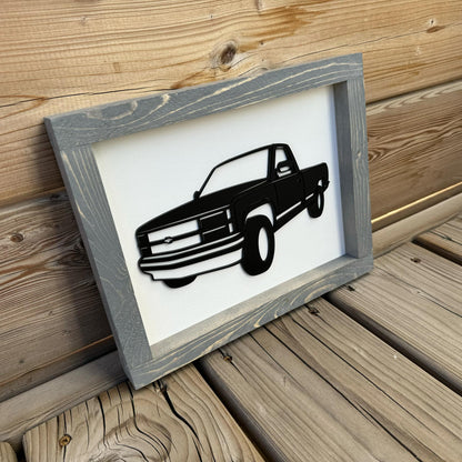 OBS Chev Truck | Wood Sign