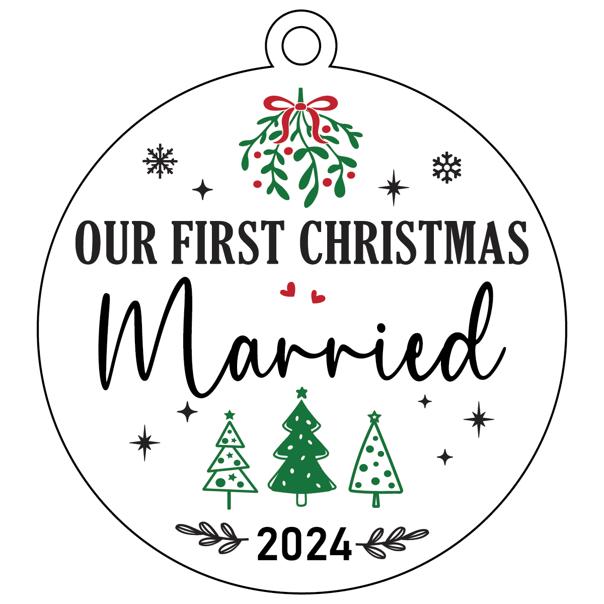 First Christmas Married | Ornament