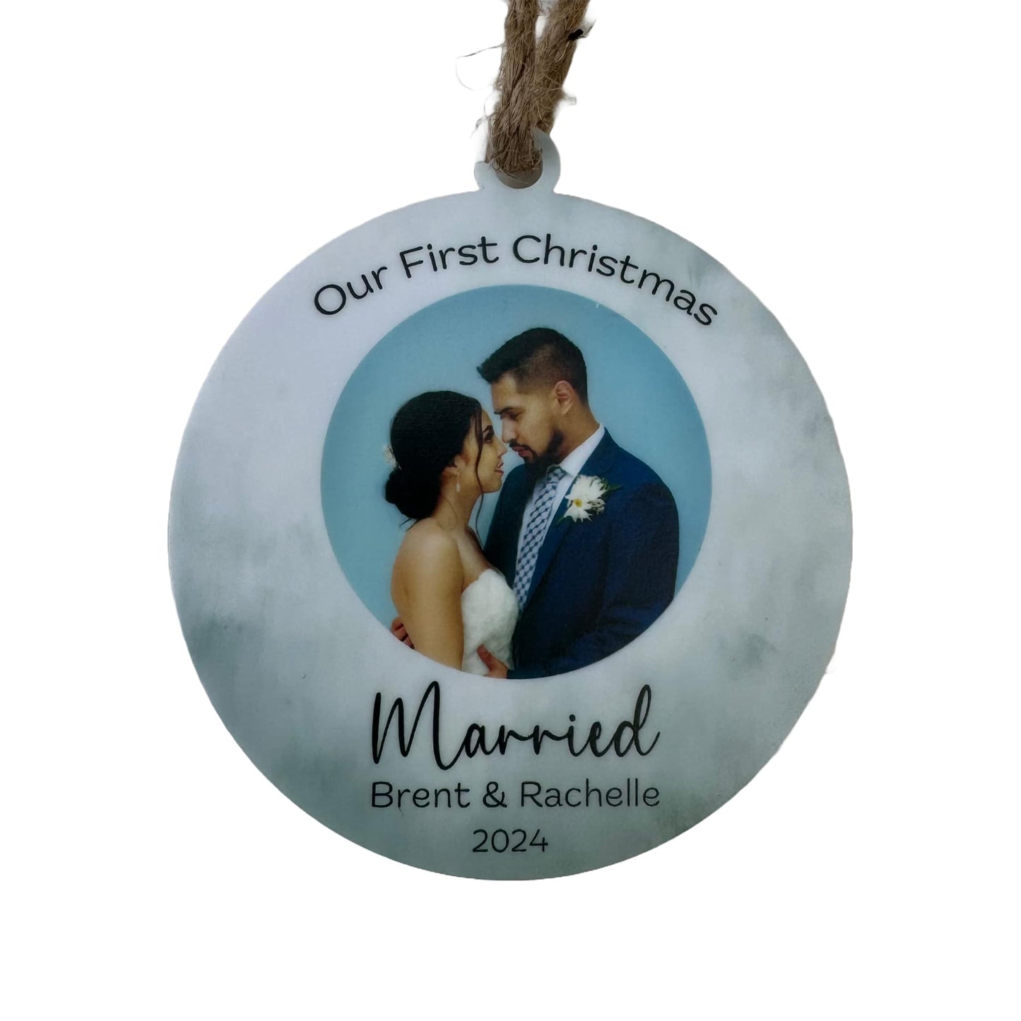 Our First Christmas Married | Personalized Ornament