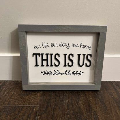 Our Life Our Story Our Home | Wood Sign