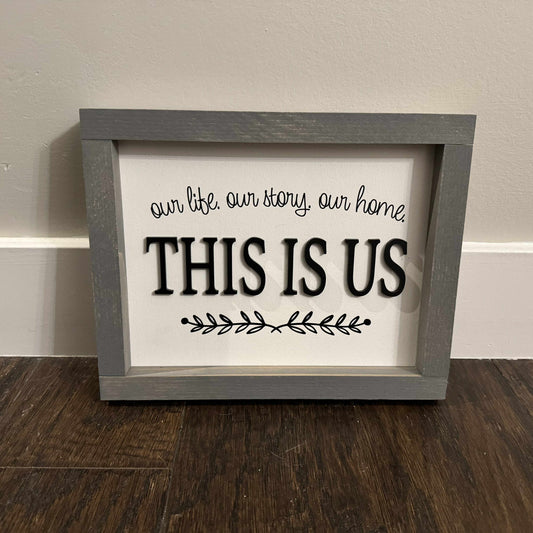 Our Life Our Story Our Home | Wood Sign