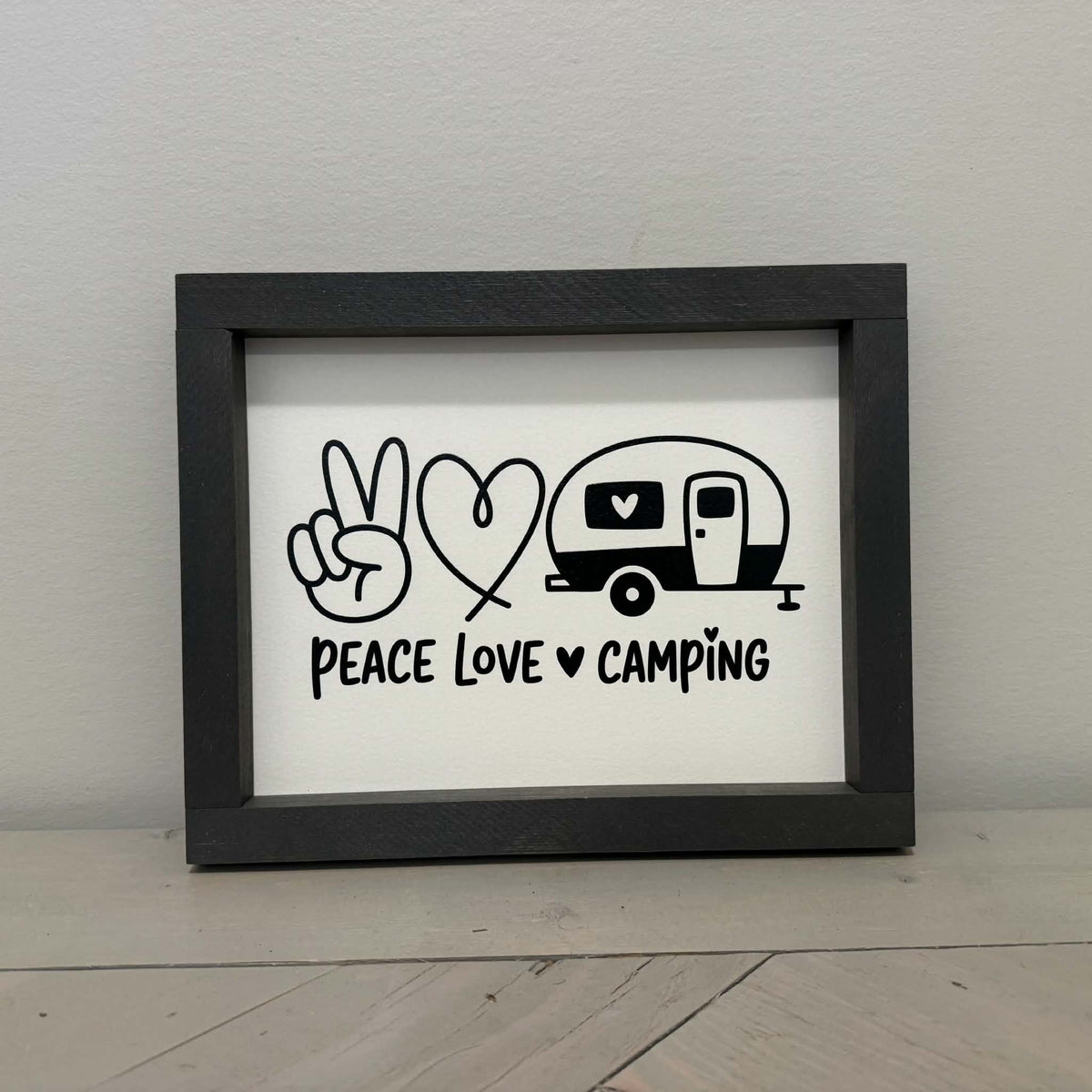 Peace Love Camping | Wood Sign