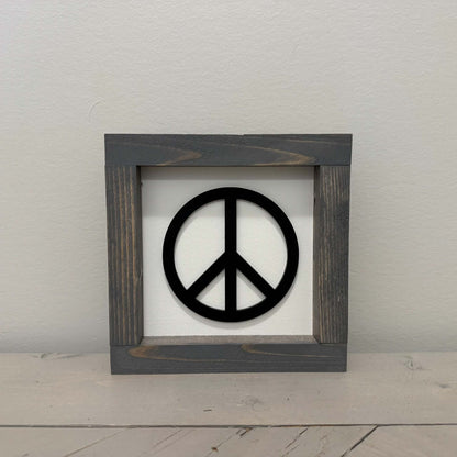 Peace Mini | Wood Sign