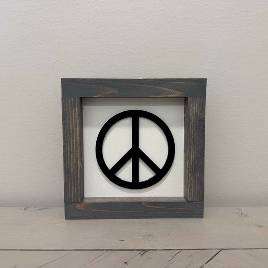 Peace Mini | Wood Sign