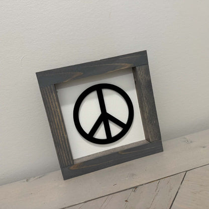 Peace Mini | Wood Sign