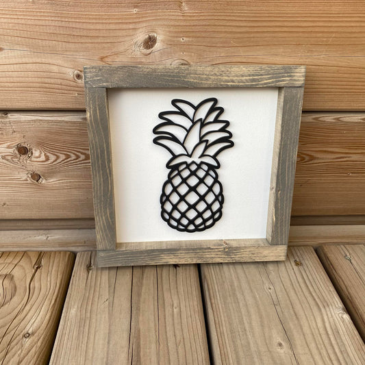 Pineapple | Wood Sign