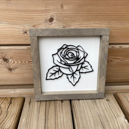 Rose | Wood Sign