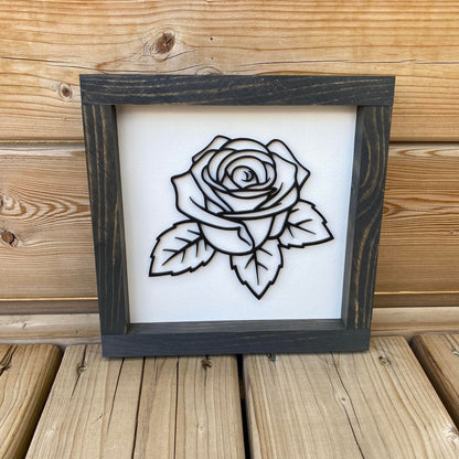 Rose | Wood Sign