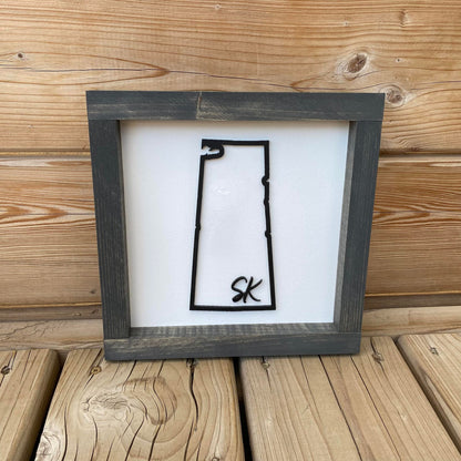 Sask Province Outline | Wood Sign