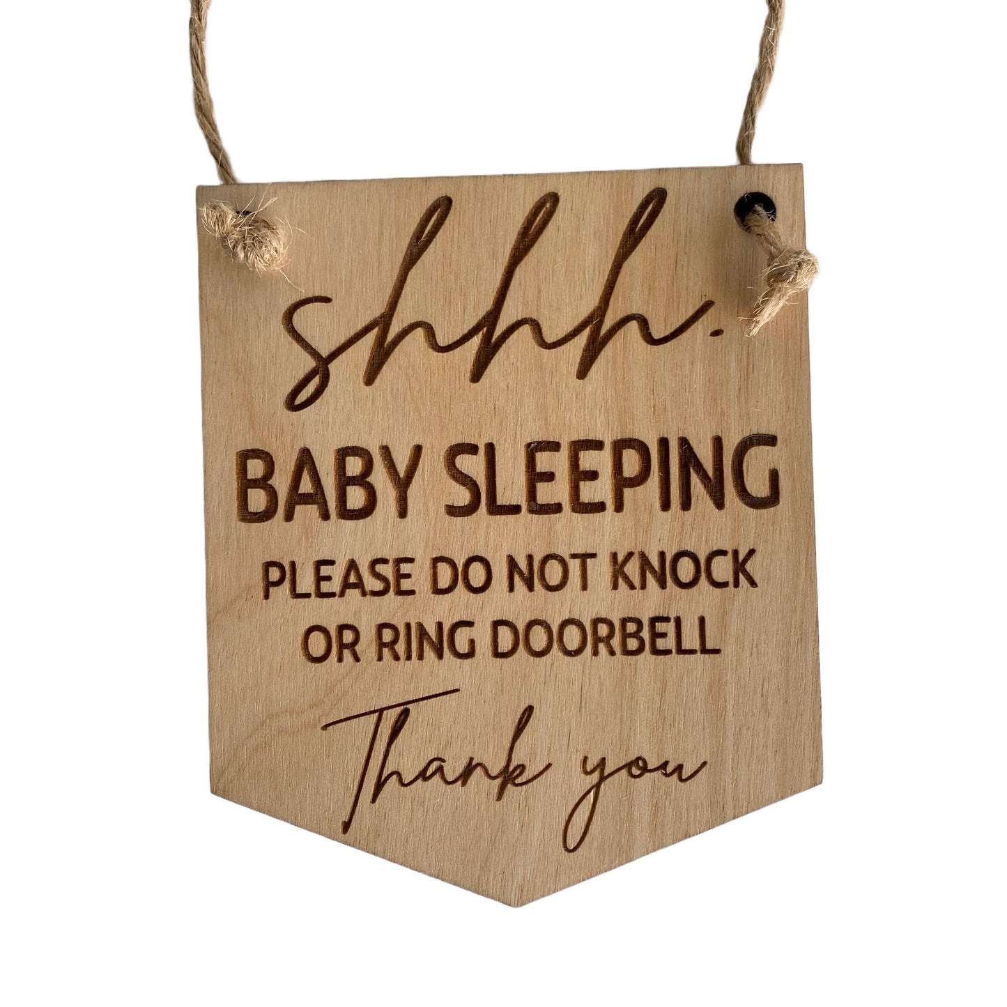 Shhh Baby Sleeping Sign