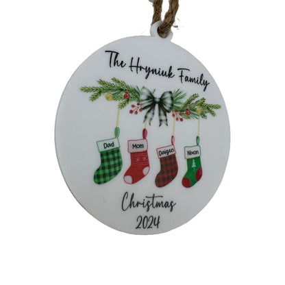 Stocking Family | Personalized Ornament