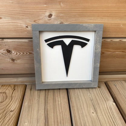 Tesla | Wood Sign