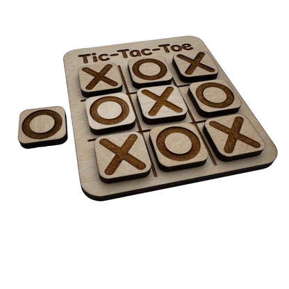 Tic-Tac-Toe | Wood Board Game