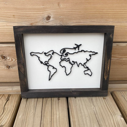 Trip Around The World | Wood Sign