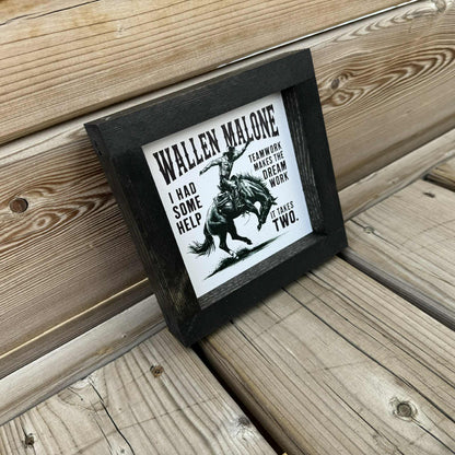 Wallen Malone Mini | Wood Sign