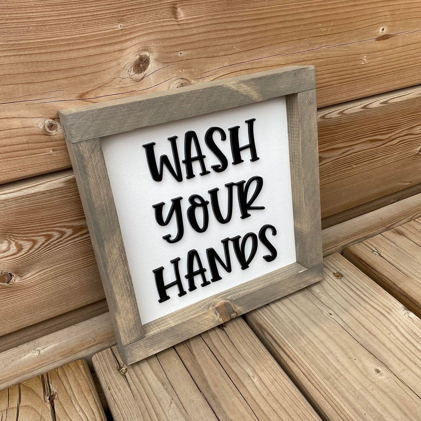 Wash Your Hands | Wood Sign