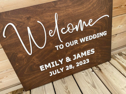 Welcome To Our Wedding Sign