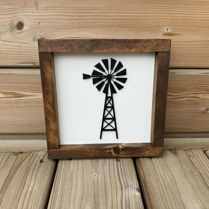 Windmill | Wood Sign