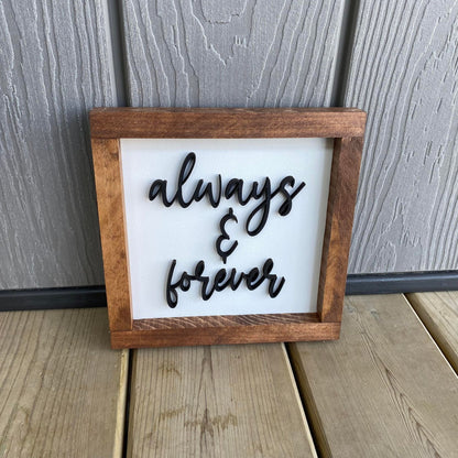 Always & Forever | Wood Sign