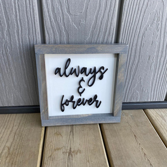 Always & Forever | Wood Sign