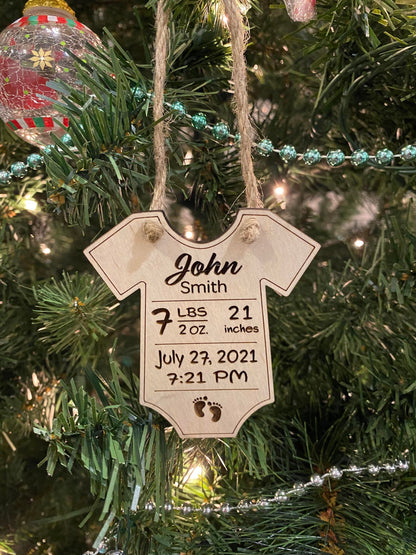 Baby Birth Stat | Personalized Ornament