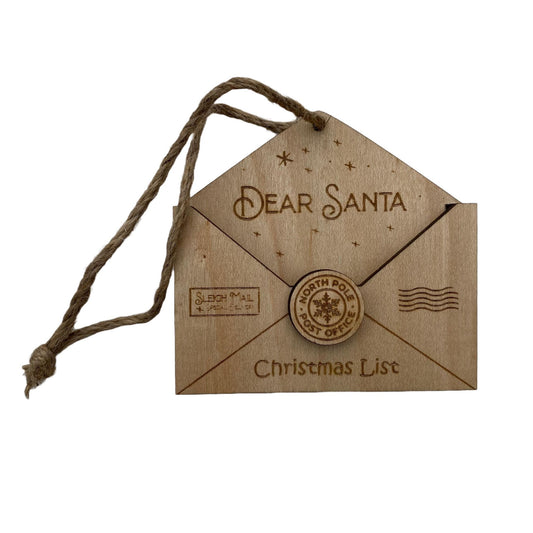 Dear Santa Christmas List Ornament