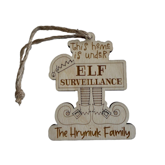 Elf Surveillance | Personalized Ornament