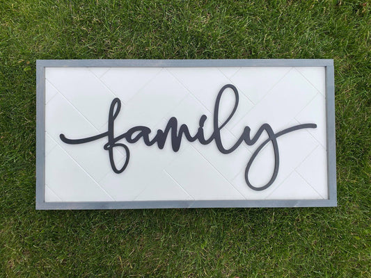 Family | Wood Sign