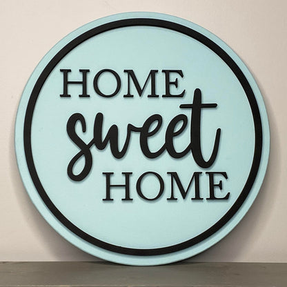 Home Sweet Home | Round Wood Sign