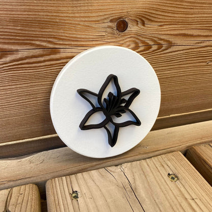 Lily | Round Wood Sign