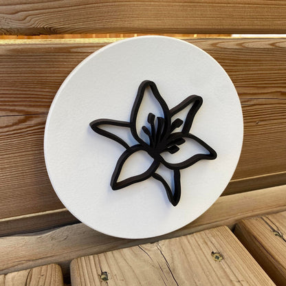 Lily | Round Wood Sign