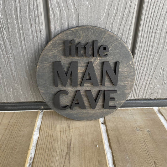 Little Man Cave 3D Round