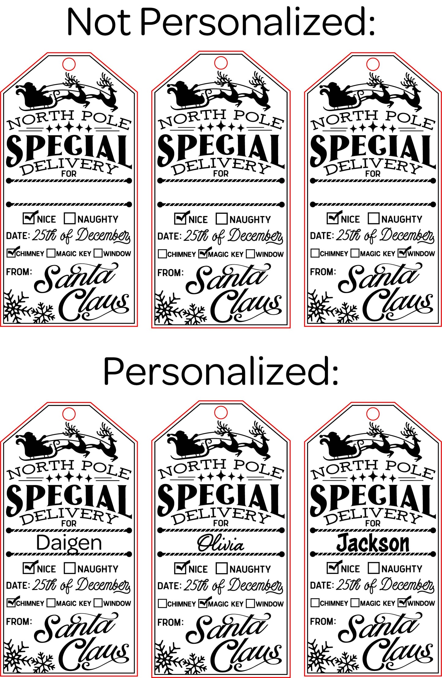 Santa Gift Tag