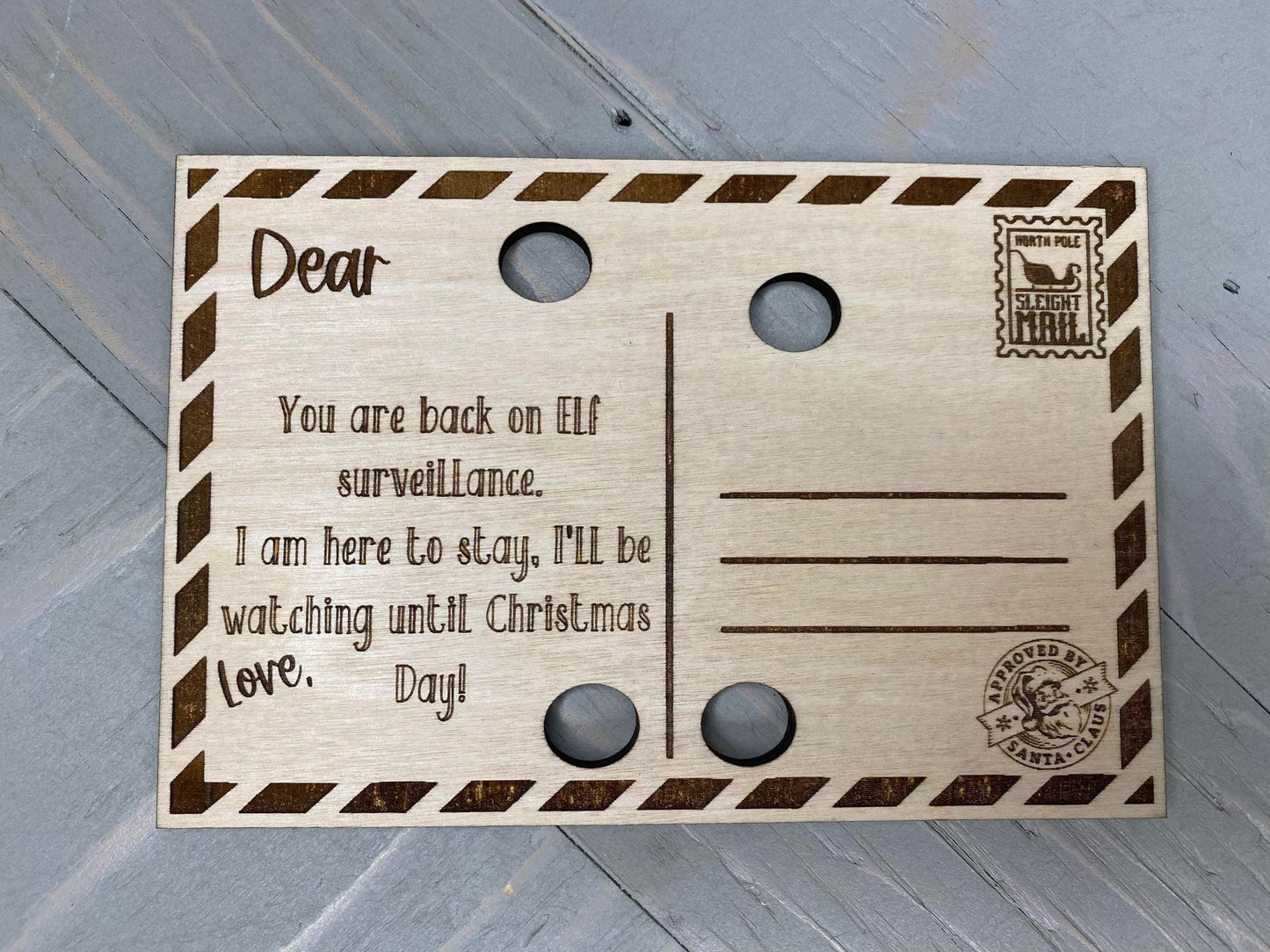 Wooden Elf Postcard