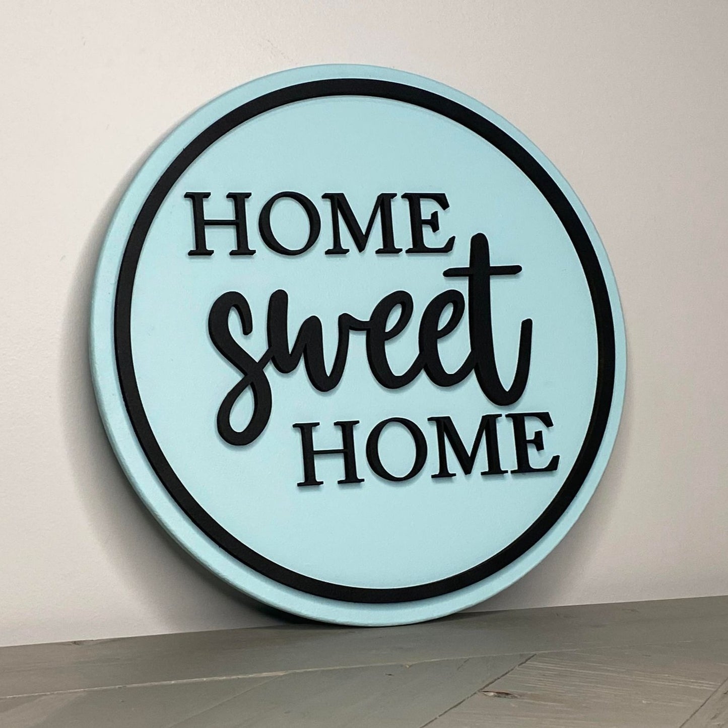 Home Sweet Home | Round Wood Sign