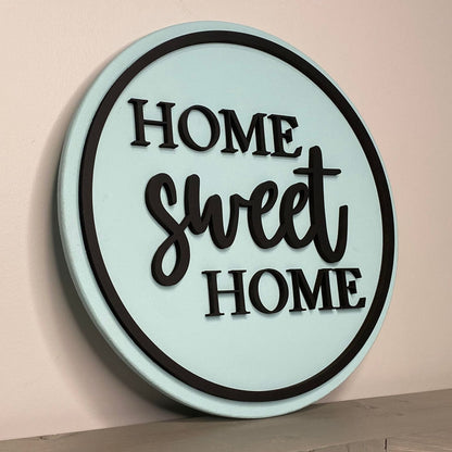 Home Sweet Home | Round Wood Sign