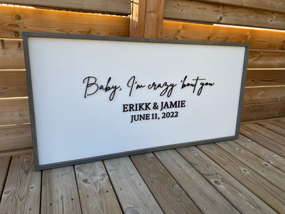 Framed Guestbook Sign | Wood Sign