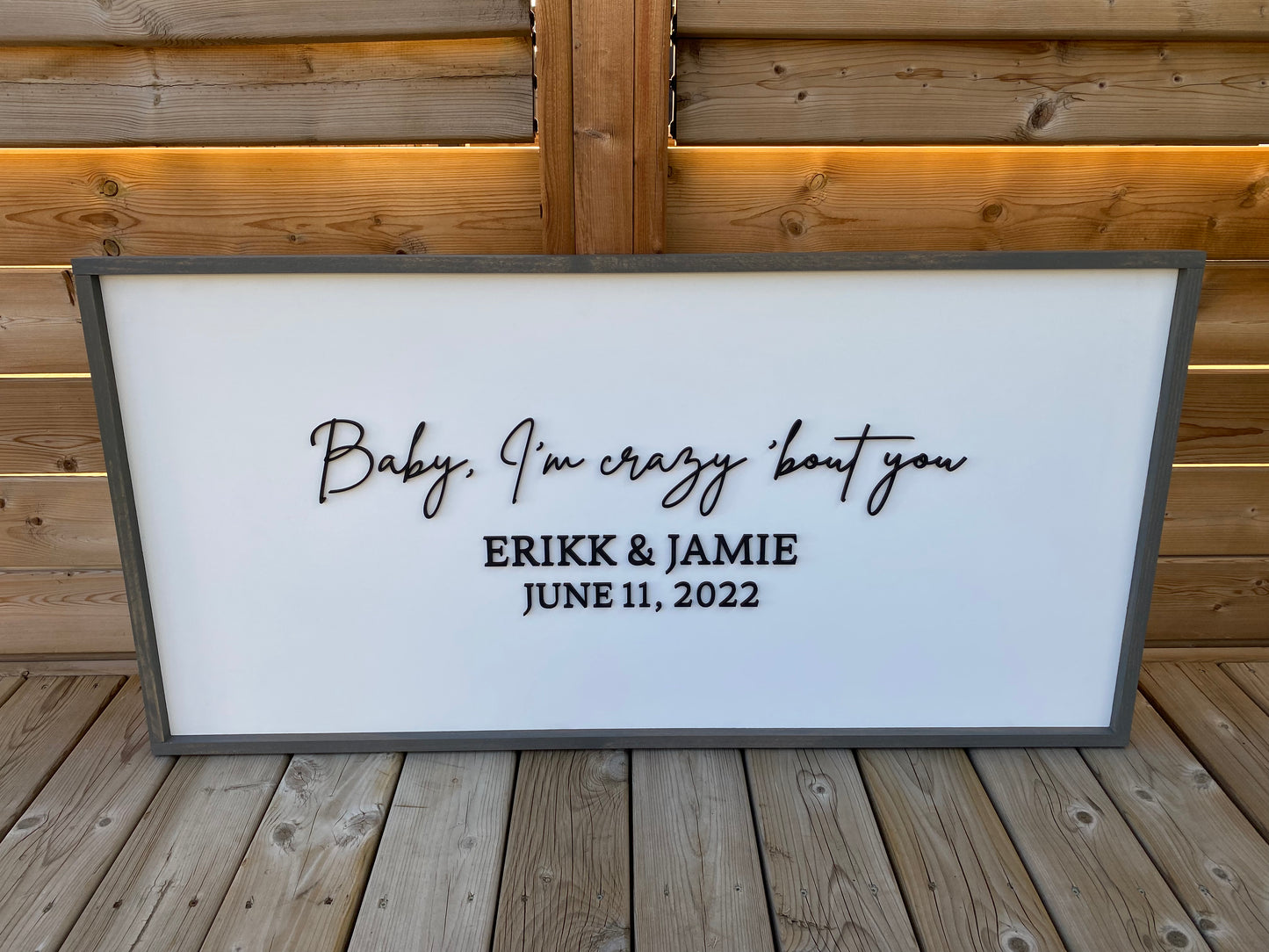 Framed Guestbook Sign | Wood Sign