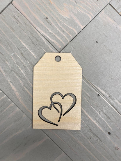 Double Heart Gift Tag